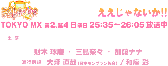 TOKYO MX 第2、第4日曜 25:35〜放送中